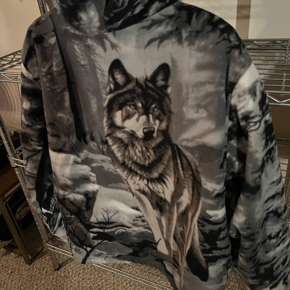 Sherpa Style wolf winter jacket